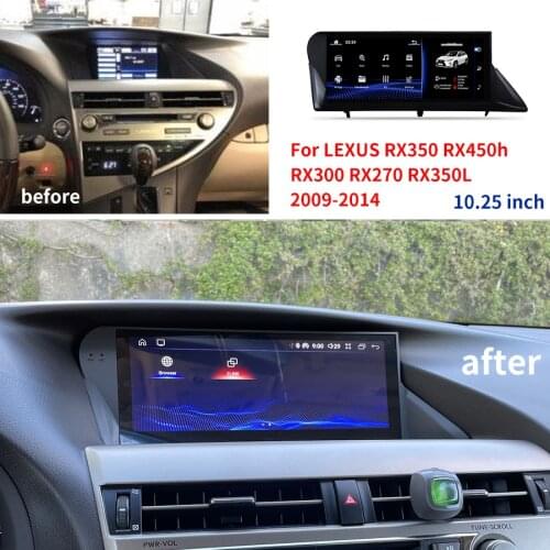 NAVIRIDER Android 10 Car Radio Player For LEXUS RX350 RX450h RX300 RX270 RX350L 2009-2014 GPS Navigation 1920*720 Screen Stereo