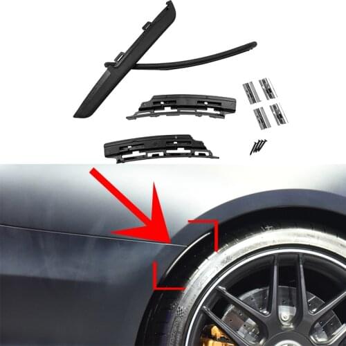 Car External Wheel Eyebrow Fener Extension Flare Trim For Mercedes Benz W213 E200 E250 E300 E400 E53 E63 E43 AMG Line 2016-2022