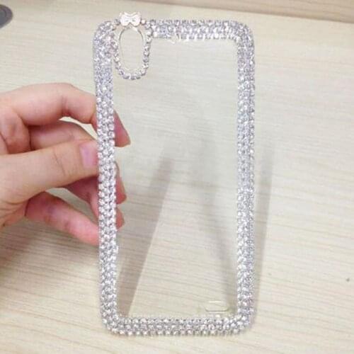 Bling Diamond Case For Sony Xperia XA Z5 Premium C5 Ultra M4 Aqua Glittle Crystal Hard Clear Protective Phone Back Cover Fundas