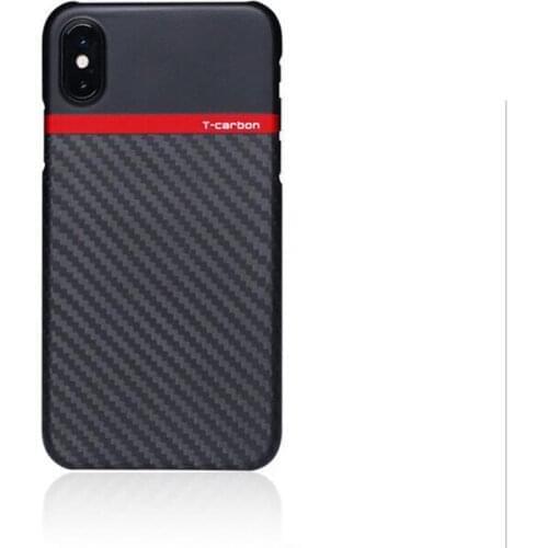 High quality Gloss/Matt 100% Real Carbon Fiber Mobile Ultra thin ultra light Phone Case Cover For iPhone X Black