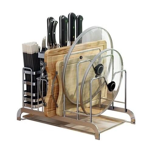 304 stainless steel knife holder chopsticks chopping board one-piece storage kitchen tool racks placed pots kitchen knife suppli