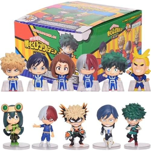 4-9pcs/set My Hero Academia Anime Set Figure Izuku Midoriya Shouto Todorok Boku no Hero Academia Action Figure Model Toys Gifts