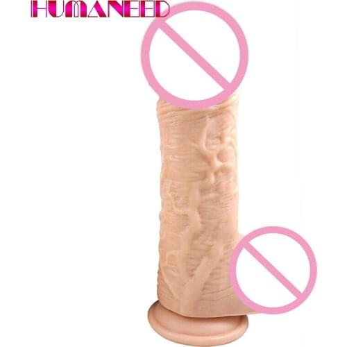 26*6cm Giant Flesh Huge Thick Dildo Women Extreme Big Realistic Dildos with Suction Cup Penis for Female Lifelike Sex Products
