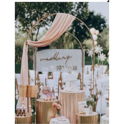 Stage party birthday background frame Wedding decoration wedding wrought iron flower frame metal flower balloon arch