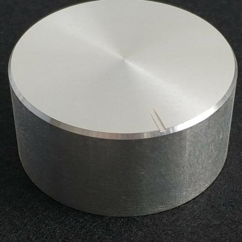 GHH Silver 48X22mm Aluminum Potentiometer Knob for 6 mm Knurled Shaft Control Cap Easy To Replace Use MI0450