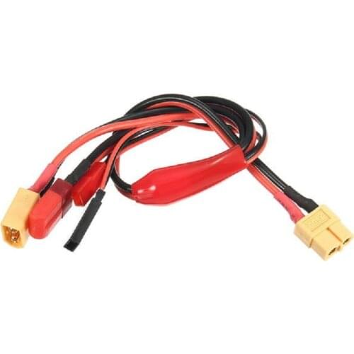 XT60 Cable 4 in 1 Power Battery Charging Adapter Fit For ToolkitRc iSDT any charger with XT60 output JST Futaba