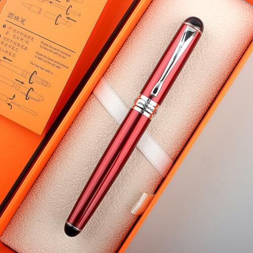 High Quality JINHAO 750 Metal Ballpoint Pen 0.5MM Black ink Rollerball Pen Office School Supplies