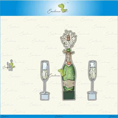 Wine glass metal cutting dies 2021 new diy molds Scrapbooking Paper Making die cuts crafts