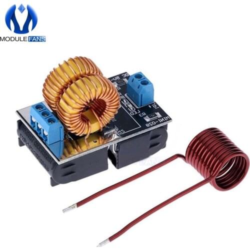 DC 5V-12V 120W Mini ZVS Induction Heating Power Module Tesla Jacobs Ladder No Taps With Heating Coil