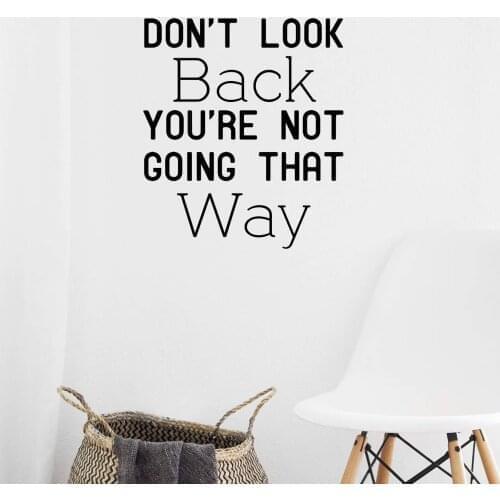 Cartoon Don't Look Back Waterproof Wall Stickers Wall Art Decor For Kids Rooms Decoration Waterproof Wall Art Decal
