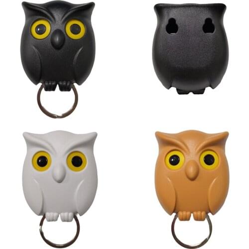 Cartoon Key Hook Night Owl Black White Brown Bunny Shape Key Hook Magnetic Key Holder Magnets Keep Keychains It Will Open Eyes