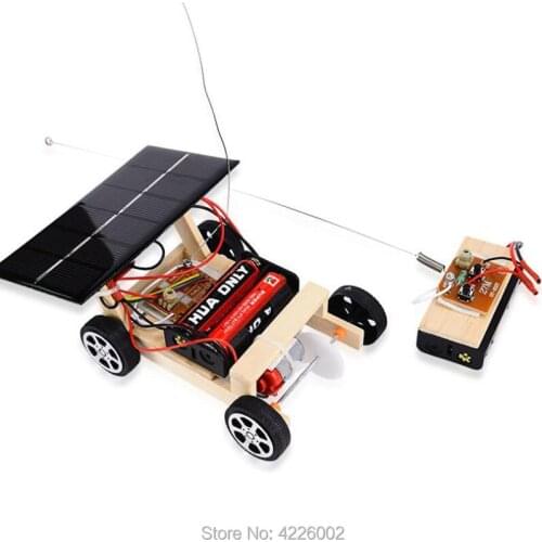 DIY Kit Remote Control Solar car Science Experiment Kids STEM Electronic Education Technology Physics Toys for School Children