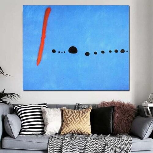 Joan Miró Abstract Blue Wall Art Canvas Painting Posters Prints Modern Painting Wall Picture For Living Room Home Decor Artwork