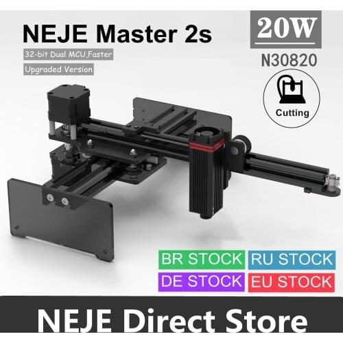 NEJE Master 2s 20W CNC Laser Engraver Cutter Engraving Machine Wood Cutting Tool with Bluetooth APP Control lightburn