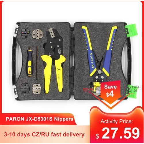Professional Wire Crimpers Engineering Ratcheting Terminal Crimping Pliers Wire Strippers Bootlace Ferrule Crimper