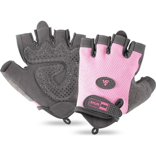 Exercise fitness gloves anti-skid speed dry half-finger wrist back mesh exercise to prevent cocooning horizontal bar