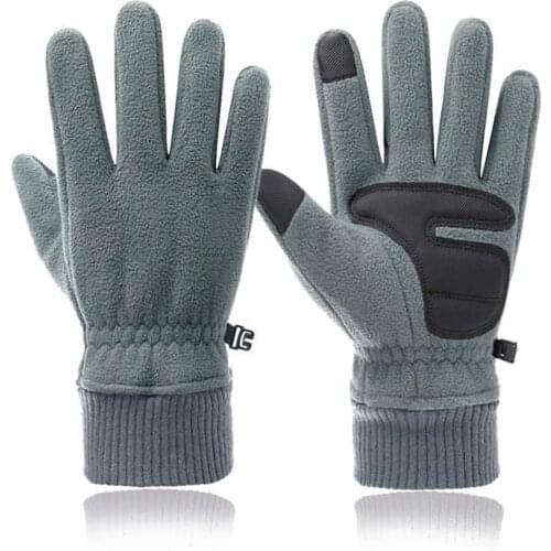 Winter Cycling Thermal Gloves Warm Fleece Touch Screen Gloves Outdoor Full Finger Non-Slip for Sports Ski Snowboard Glove
