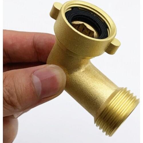 Hose Adapter Garden Hose Elbow Connector 90 Degree Brass Hose Joint Elbow Suitable for Motor Home Water Pipe Hose Joint