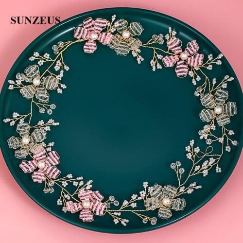 Handmade Wedding Headband Pearls Beaded Attractive Bridal Hair Jewelry Girls Party Hairwear broches para el cabello HD44