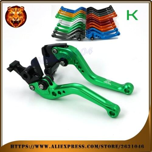 Adjustable Brake Clutch Levers For KAWASAKI Z800/E VERSION 2013 14 16 CNC RED GREEN BLACK FREE SHIPPING WITH LOGO Motorcycle