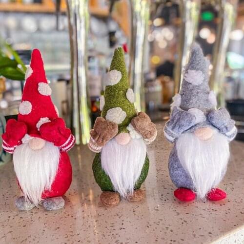 Christmas Faceless Gnome Santa Doll Decoration Hanging Ornaments Holiday Decorations For Home Christmas Pendants Drop Ornaments