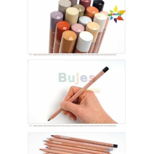 Swiss Original CARAN D'ACHE 76 Color master Artist oily Color Pencil 6901 LUMINANCE single color white skin metallic art pencil