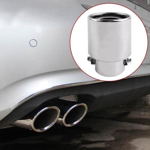 Universal Vehicle Stainless Steel Car Rear Round Exhaust Pipe Tail Muffler Tip