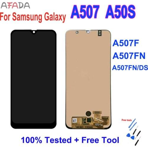 6.4'' LCD For Samsung A50S A50S 2019 A507 A507F A507FN A507FN/DS LCD Display Touch Screen Digitizer Assembly LCD Replacement
