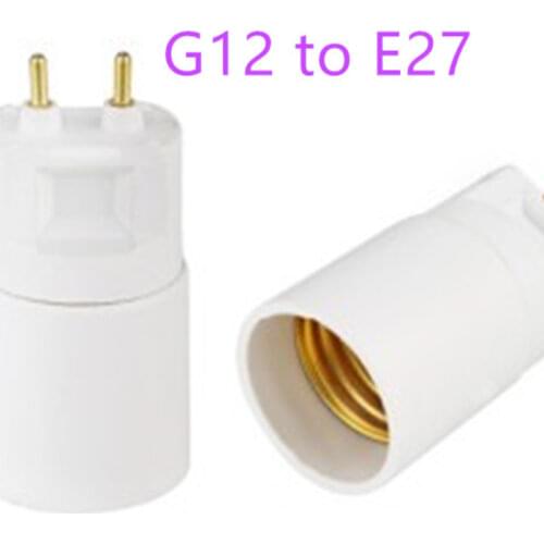 Free shipping new design G12 to E27 conversion lamp holder converters G12 turn E27 converter lamp adapter