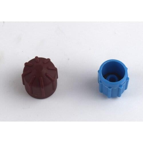 2 X R134a Air Conditioning Cap AC Cap High Pressure + Low Pressure Cover Set (brown Blue)