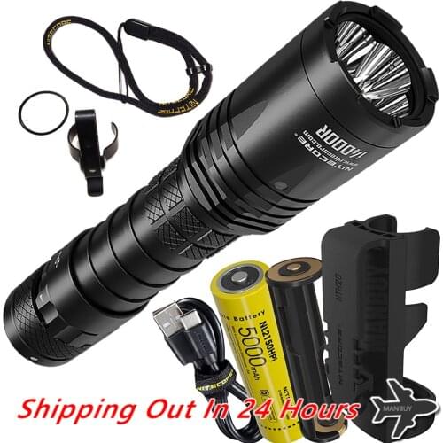 2020 NITECORE i4000R Intelligent TypeC USB Rechargeable Ultra-Bright Tactical LED Flashlight 4400Lm 21700 Battery Outdoor Torch