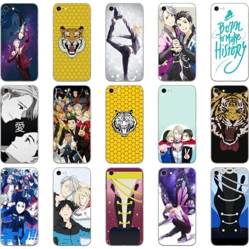 262D Yuri On Ice phone case Yuri!!! plisetsky tiger Soft Silicone Cover Case for iphone 5 5s se 6 6s 8 plus 7 7 Plus X XS SR MAX