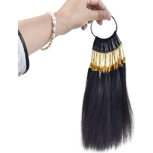 5 Sets,30pcs/set 100% Human Virgin Hair Color Ring For Human Hair Extensions And Salon Hair Dyeing Sample,Can Be Dye Any Color