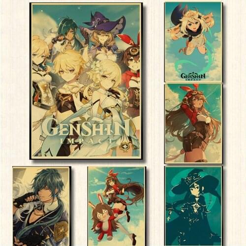 5D DIY Diamond Painting The latest hot game Genshin Impact Diamond Embroidery Cross Stitch Kits Diamond Mosaic Home Decor