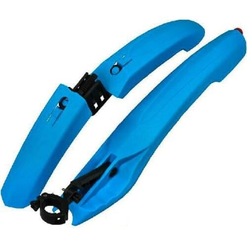 Mountain Bike Mudguard Bicycle Fender with LED Tail Lights Plastic Adjustable Quick-release Bike Fender for 26 To 29 Size