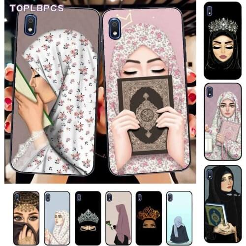 Muslim Islamic Arabic Hijab Face Gril Eyes Koran Phone Case for Samsung A10 20s 71 51 10 s 20 30 40 50 70 80 91 A30s 11 31