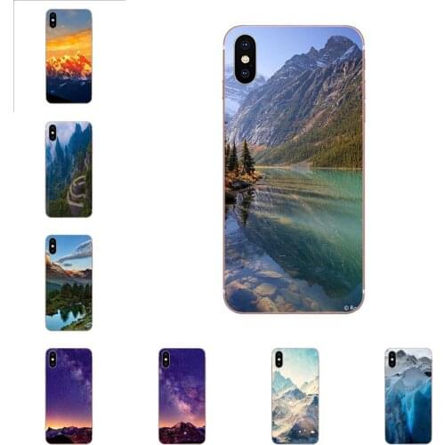 TPU Capa Case Snowy Mountain Clouds Sea Landscape For Sony Xperia Z Z1 Z2 Z3 Z3+ Z4 Compact Z5 Plus M2 M4 XA XA1 XZ Premium