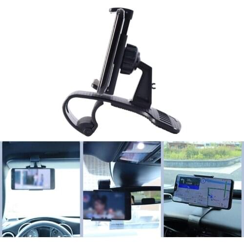 R3MD Black Car Phone Mount Upgraded Car Phone Holder for Dashboard 360° Rotation Adjustable Car Phone