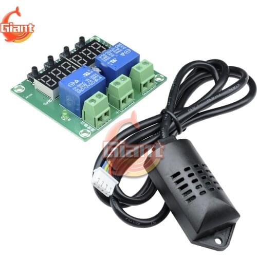 DC12V M452 Dual Digital Thermostat Temperature Humidity Control Thermometer Hygrometer Controller for Home Fridge Bird Incubator