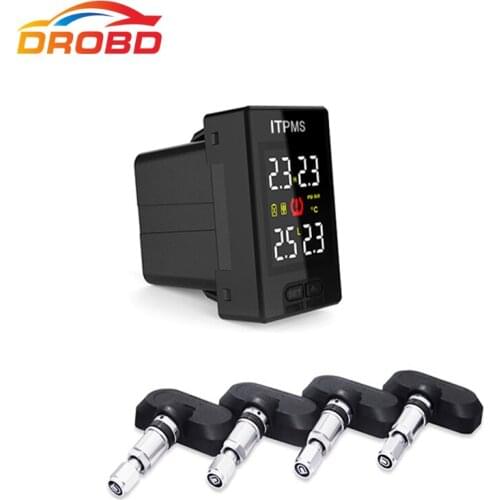 Diagnostic Tool Careud U912 Tyre Pressure Monitoring System Car TPMS PSI/BAR with 4 Internal Sensors LCD Display For Japan cars