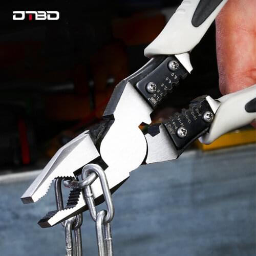 DTBD Universal Electrician Wire Stripper, Wire Cutter, Cable Cutter, Industrial Grade High Precision Crimping Hand Tool Repair