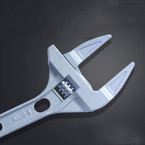 1 Piece Large Opening Movable Plate Steel Aluminum Alloy Quick Small Short Handle Sanitary Adjustable Wrench