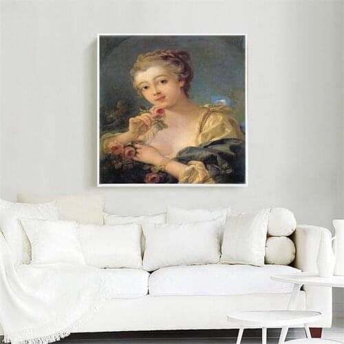 Handpainted Classicial Woman Painting Wall Art Canvas Custom Portrait Oil Painting High Quality Art Oil Painting