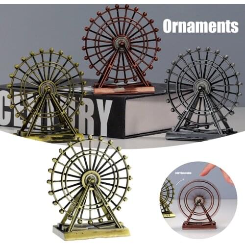 The London Eye Ferris Wheel Decoration Home Decor Room Office Study Vintage Metal Handicraft Model Decoration