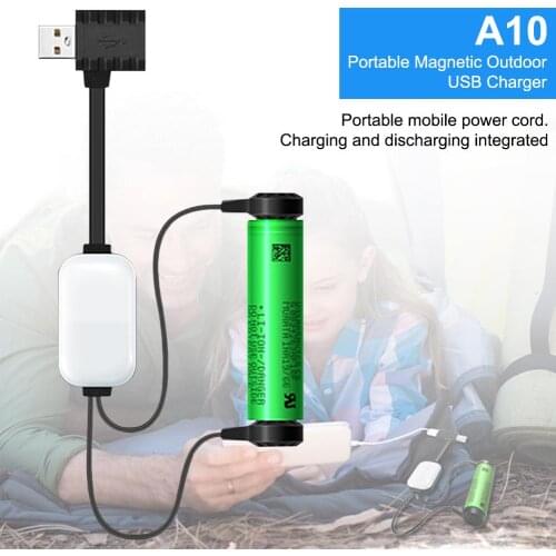 A10 Magnetic Power Bank Charger Mobile Power 18650 Lithium Battery Charger