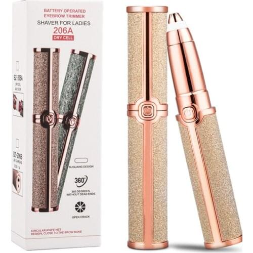 Mini USB Electric Eyebrow Trimmer Epilator Eye Brow Shaver Razor Painless Portable Facial Hair Remover Shaving Women Makeup Tool