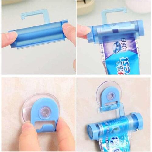 Fashion Household Tube Squeezer Simple Toothpaste Dispenser Rolling Frame Toothbrush Holder Kitchen Bathroom aAccessories