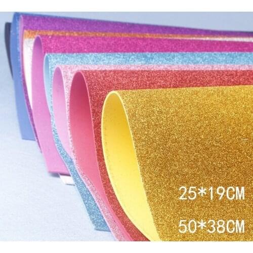2mm 10PCS/pack 25*19/50*38cm PE Foam EVA Gold Powder Handmade Sponge Paper Scrapbooking Crafts For DIY Card Artwork Gift Decor F