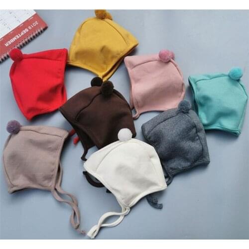 Beanies Baby Knit Hat Pompon Winter Infant Kids Fur Balls Beanie Cap Children Winter Warm Lovely Furry Cap Stuff Accessories