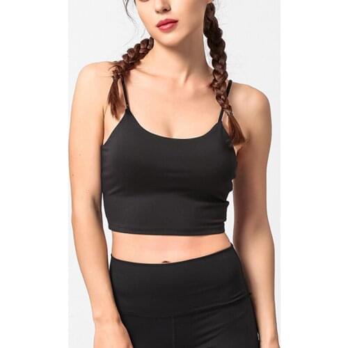 Sports Bra for Women Non Slip Strap Padded Comfy Crop Tank Top Breathable Quick Dry XIN-Shipping